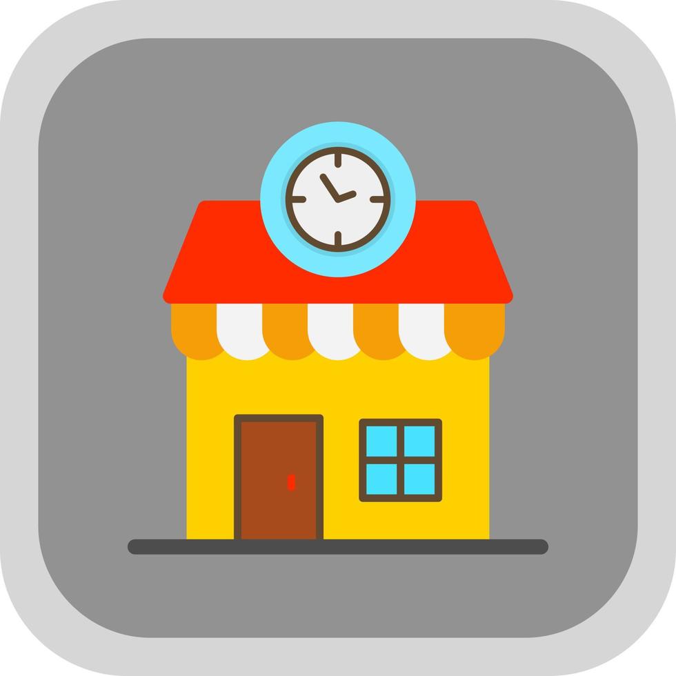 Clock Shop Vector Icon Design