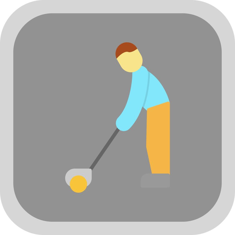 diseño de icono de vector de jugador de golf