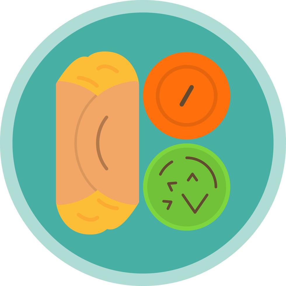 Masala Dosa Vector Icon Design