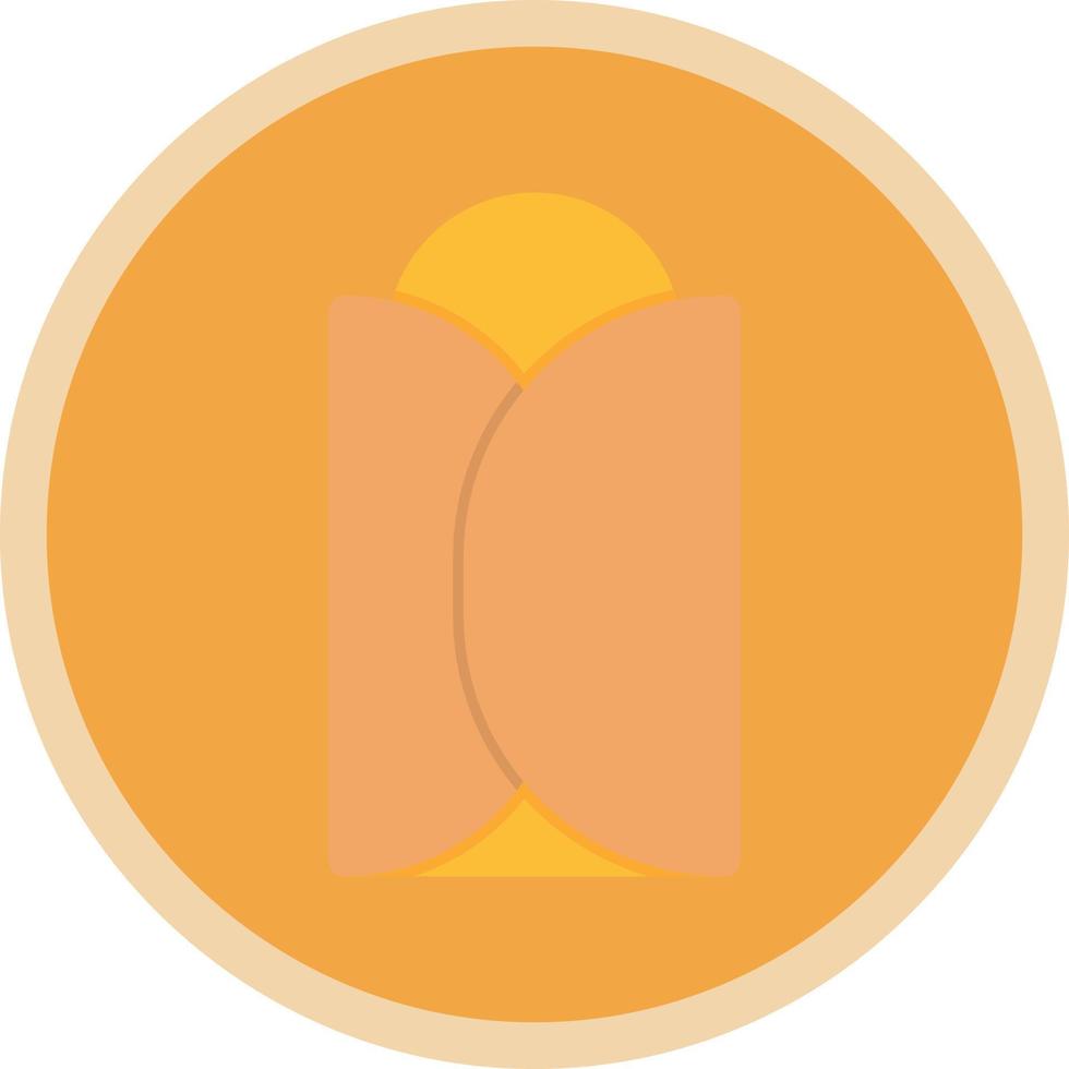 Burrito Vector Icon Design
