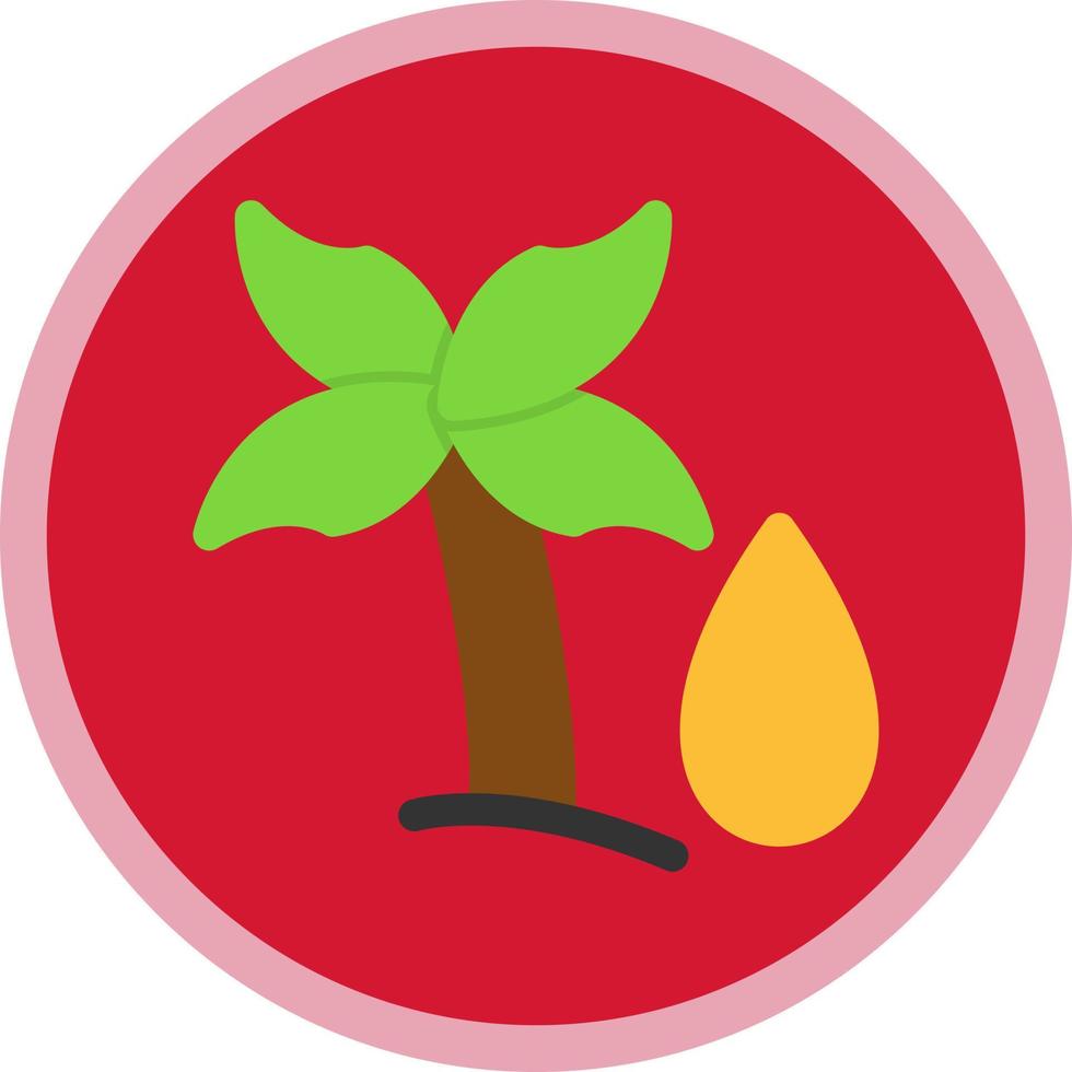 Palm Oil Vector Icon Design