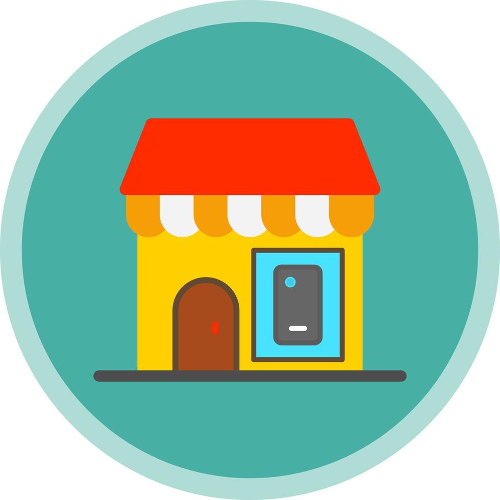 Mobile Shop Vector Icon Design