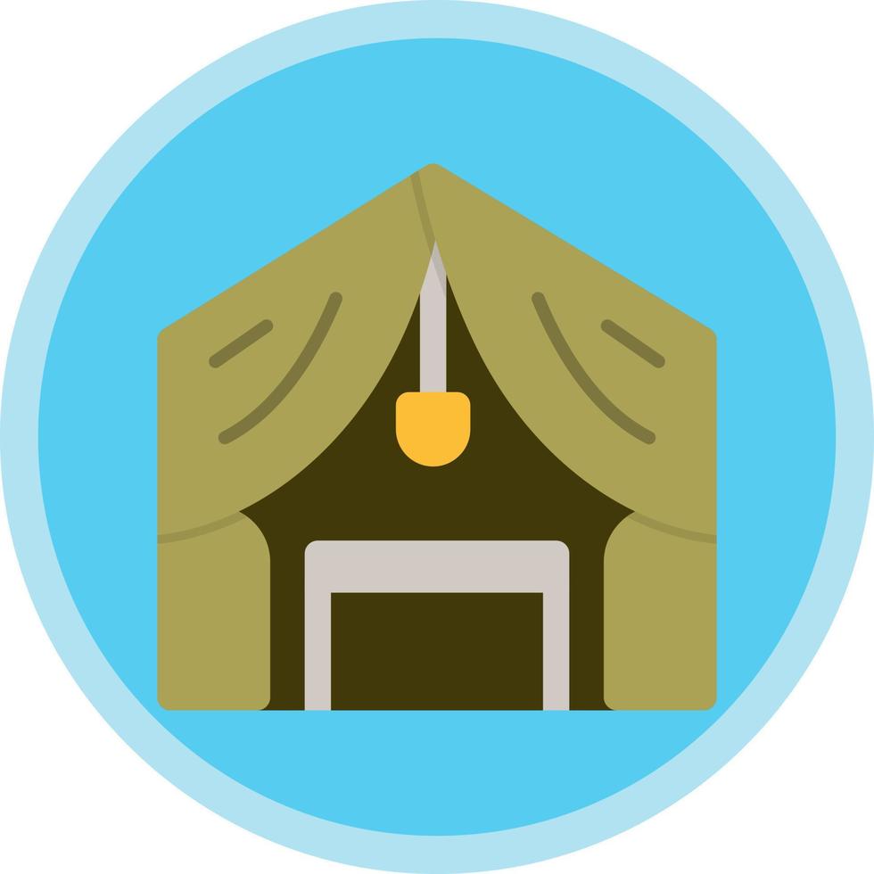 Luxury Camp Vector Icon Design