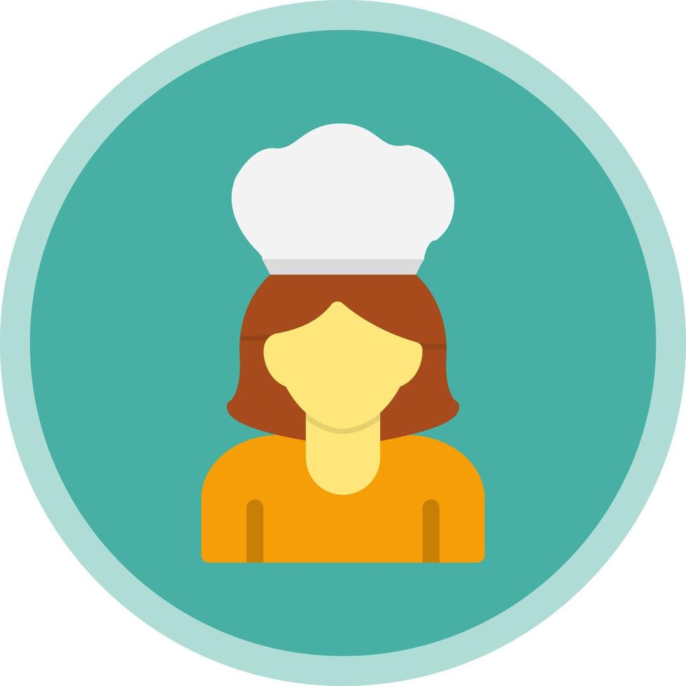 Chef Woman Vector Icon Design