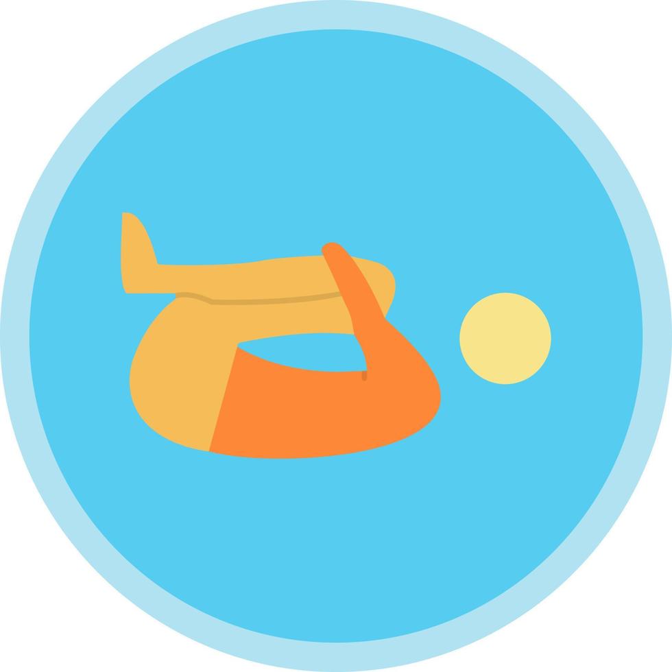 Knee Press Vector Icon Design