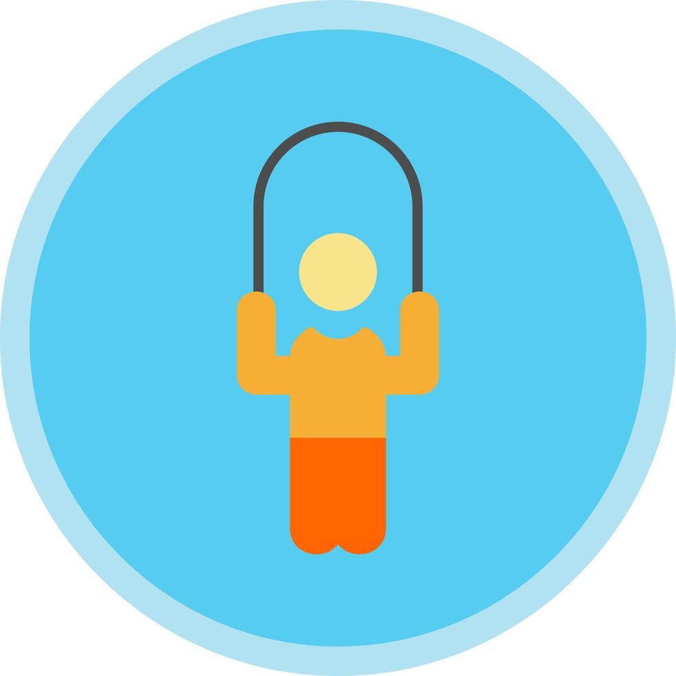 Person skipping rope Vector Icon Design