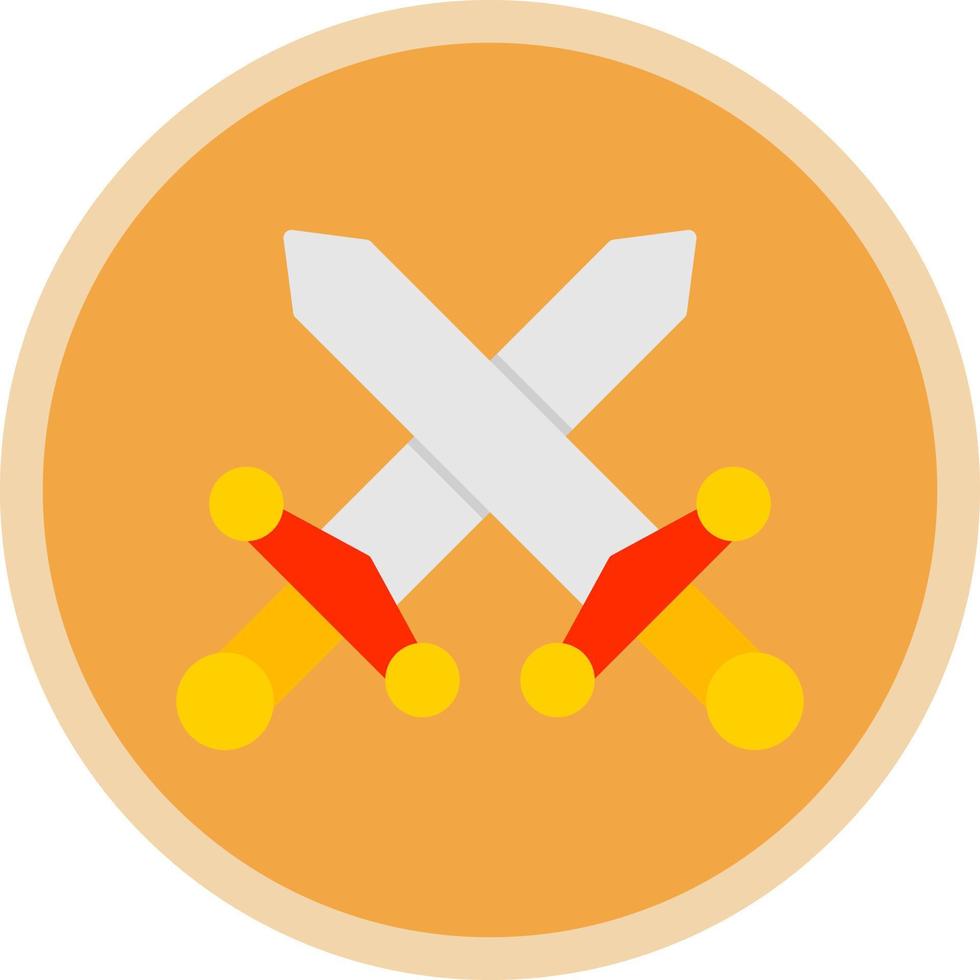 diseño de icono de vector de lucha de espada