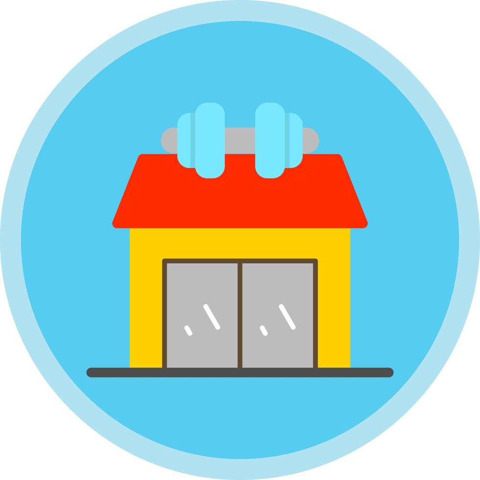 diseño de icono de vector de gimnasio