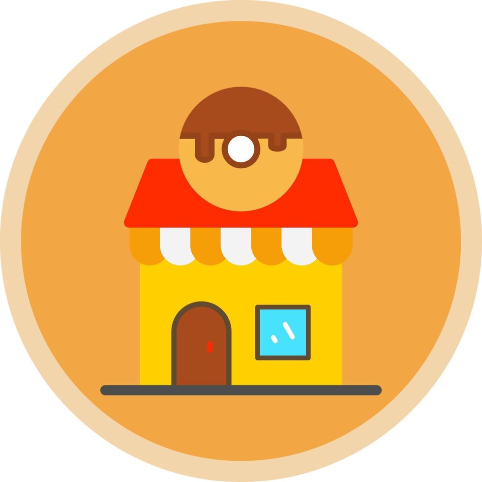 Donut Shop Vector Icon Design