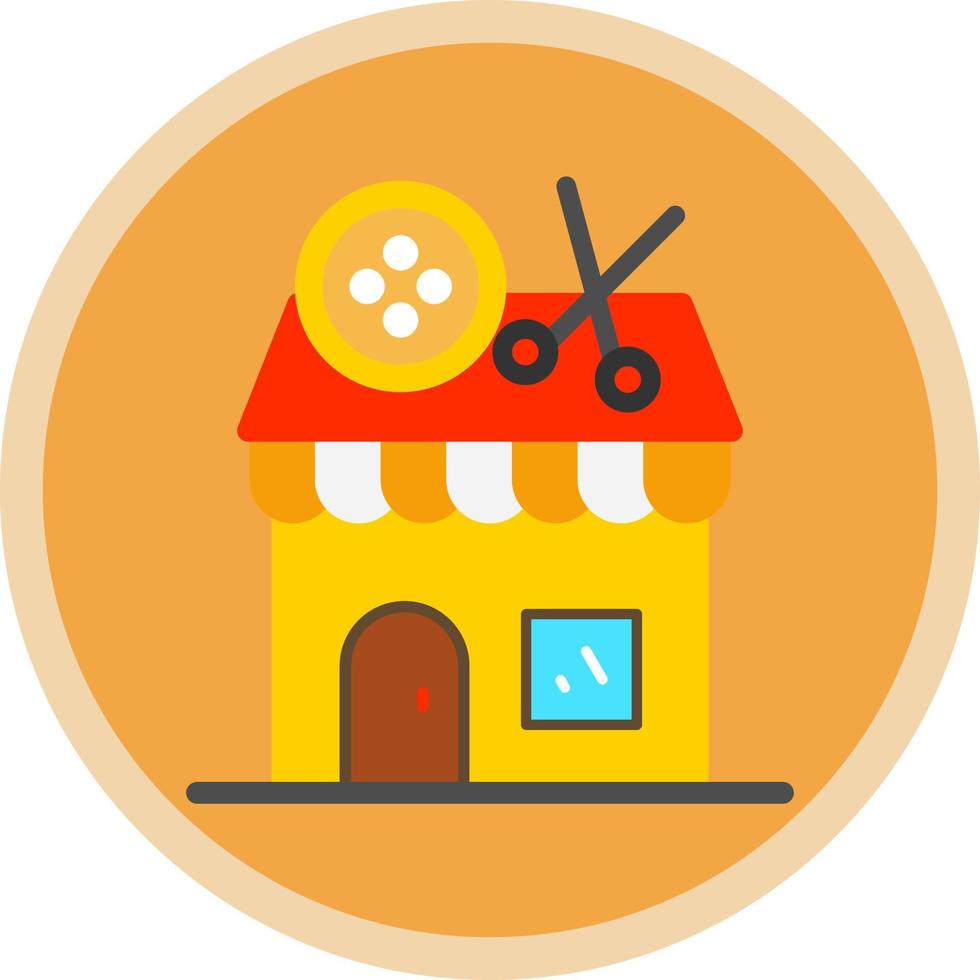 Tailor Shop Vector Icon Design