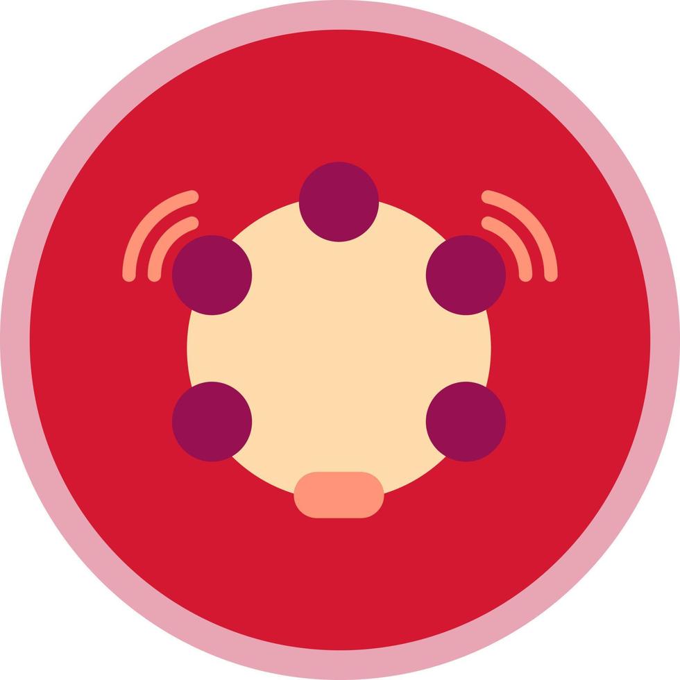 Tambourine Vector Icon Design