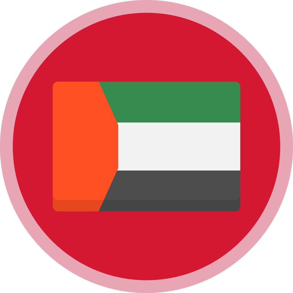 Dubai Flag Vector Icon Design