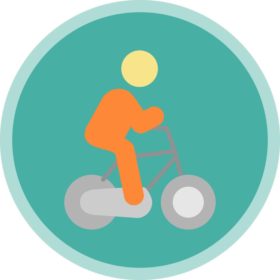 Cycling Person Vector Icon Design