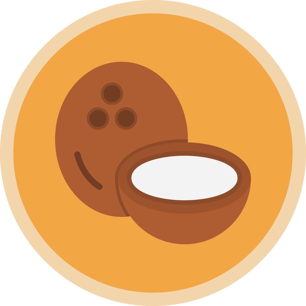 diseño de icono de vector de coco