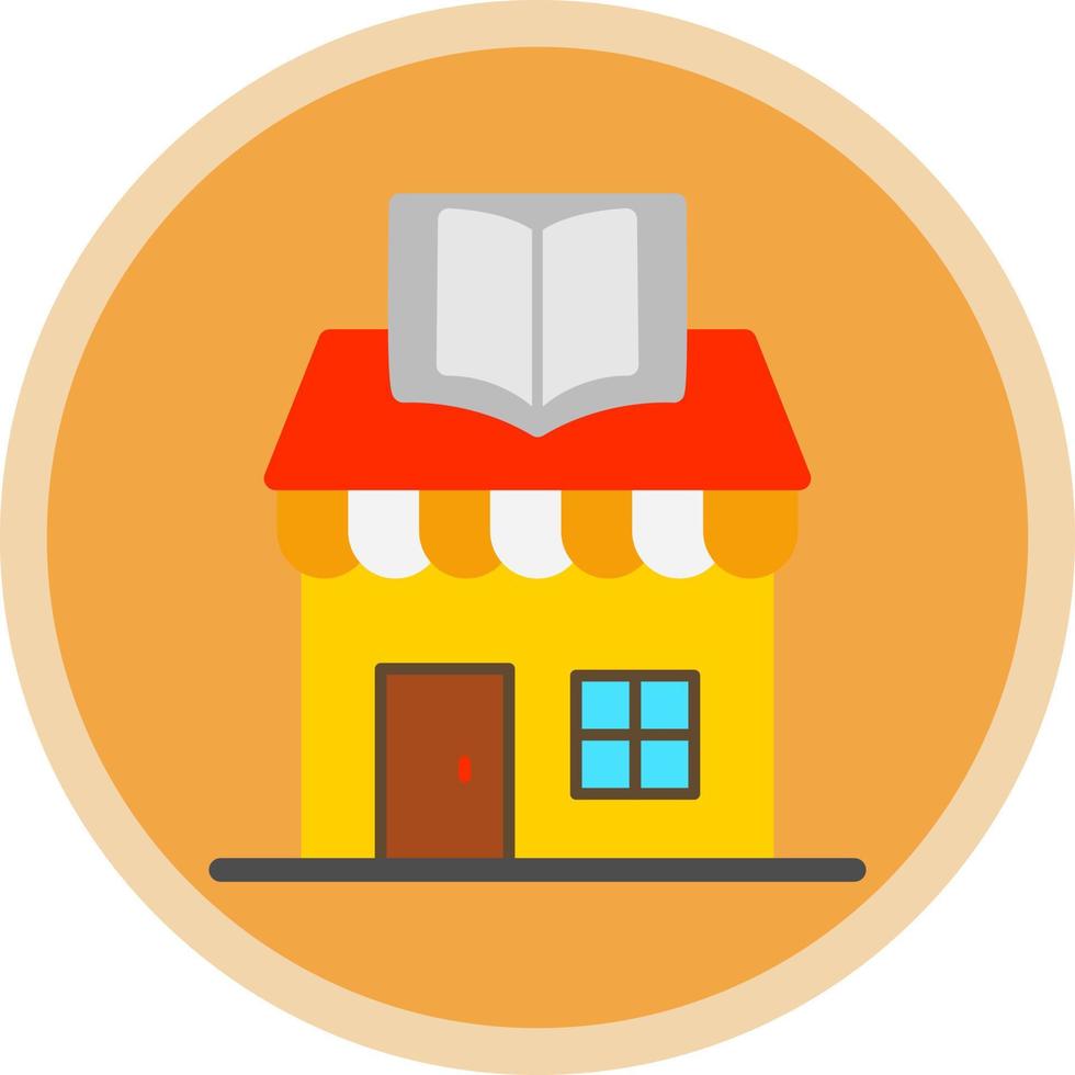 Book Shop Vector Icon Design