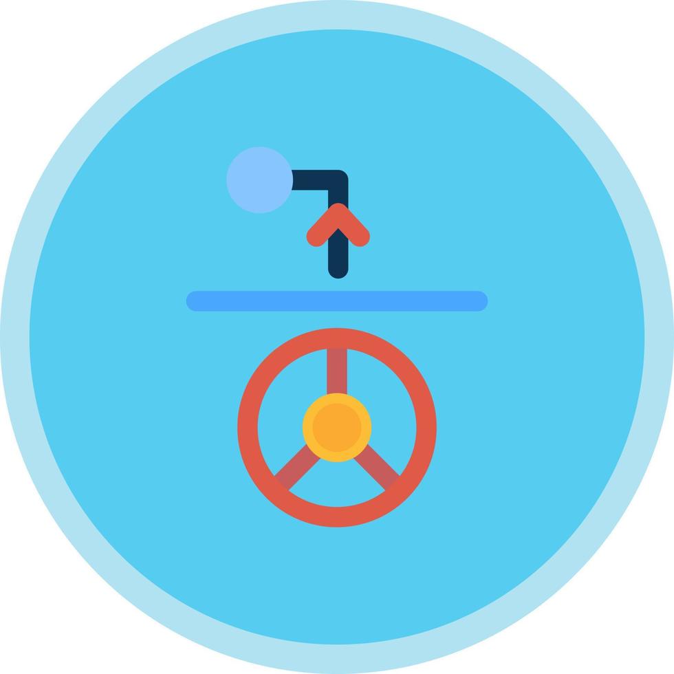 Driving Route Vector Icon Design