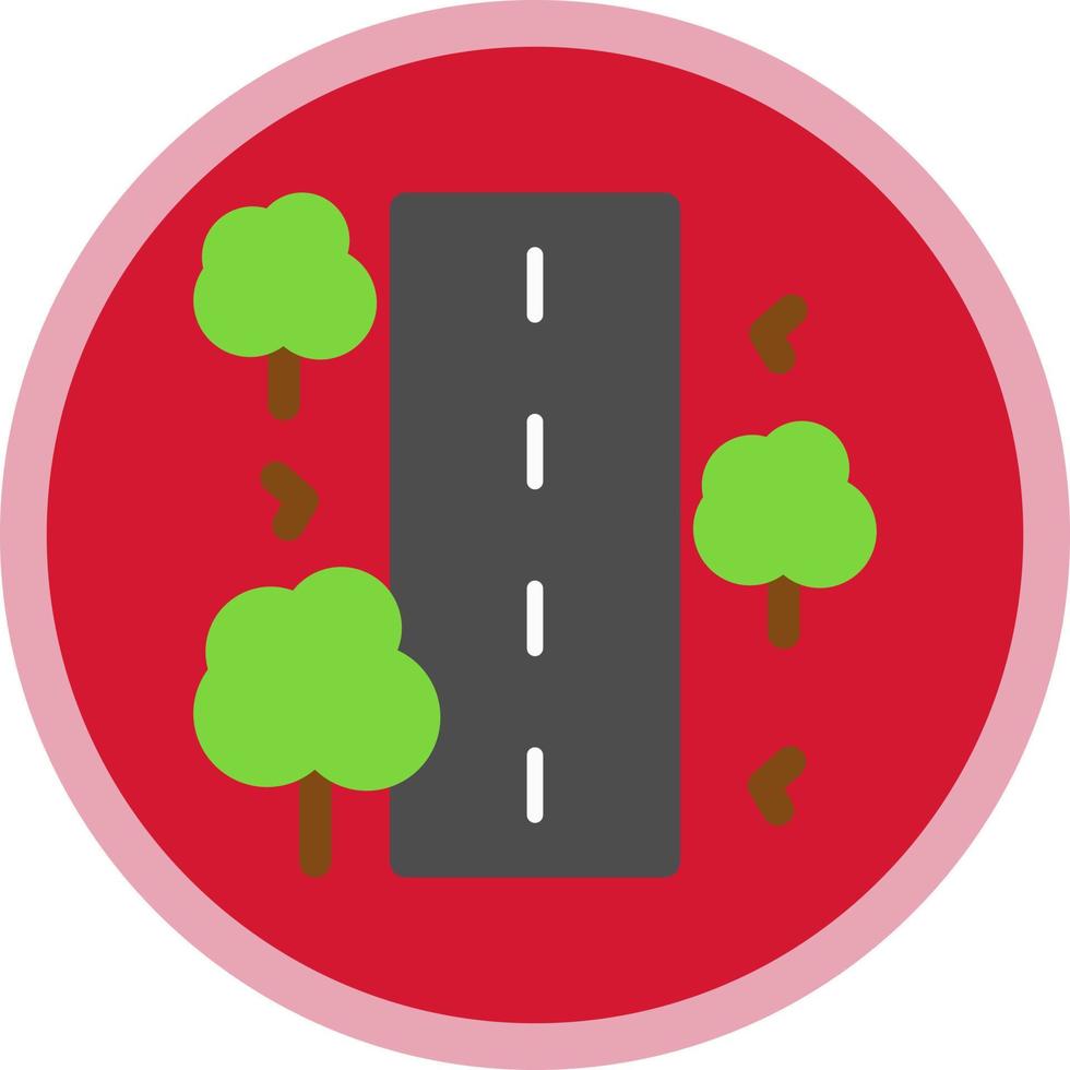 Unsealed Road Vector Icon Design