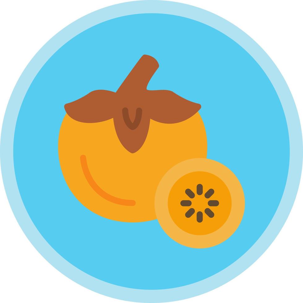 Persimmon Vector Icon Design