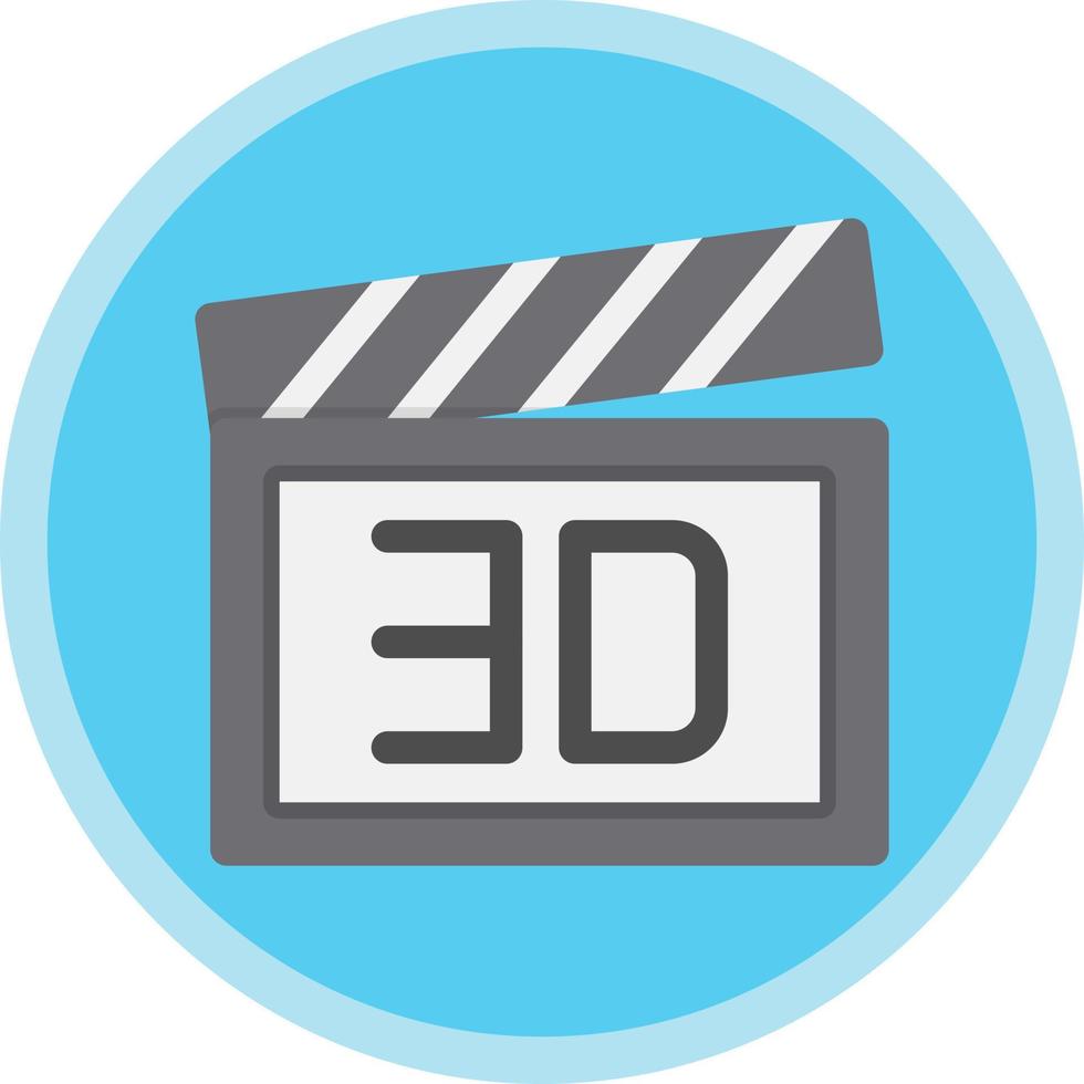 3d Film Vector Icon Design