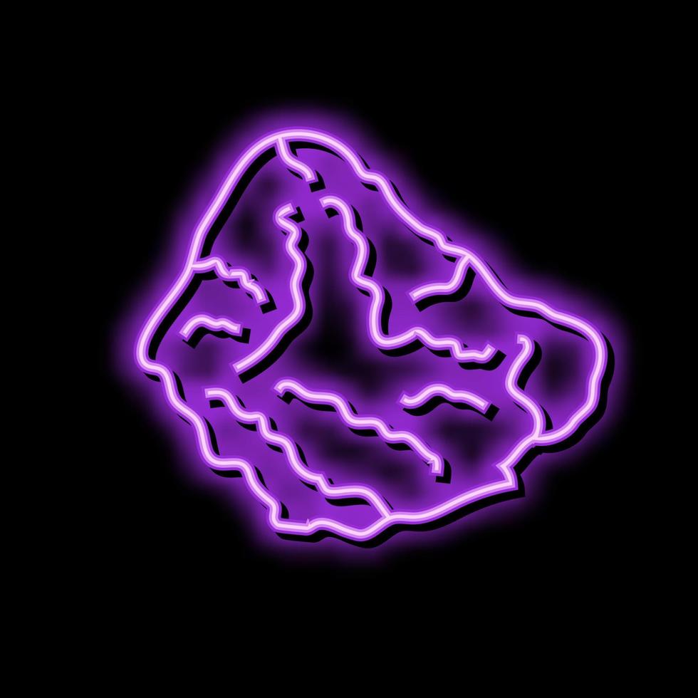 nugget fried chicken neon glow icon illustration vector