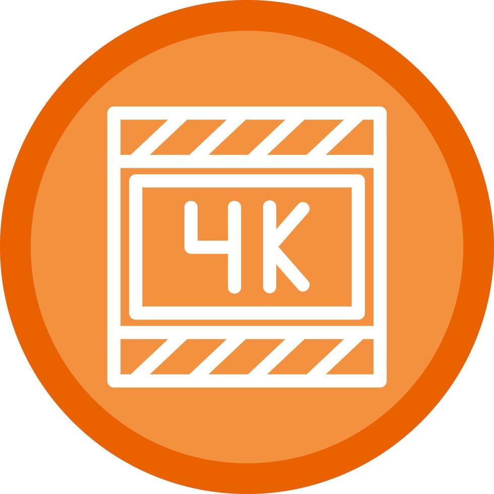 4k Film Vector Icon Design