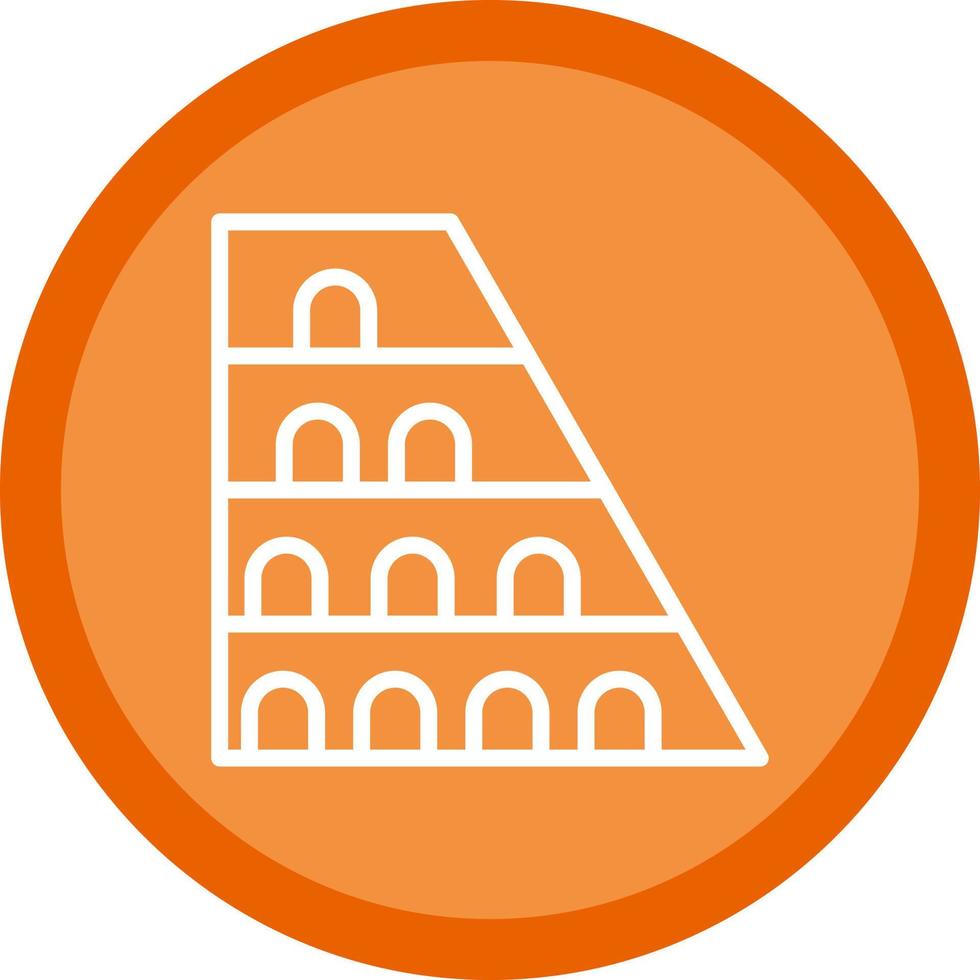 diseño de icono de vector de Coliseo