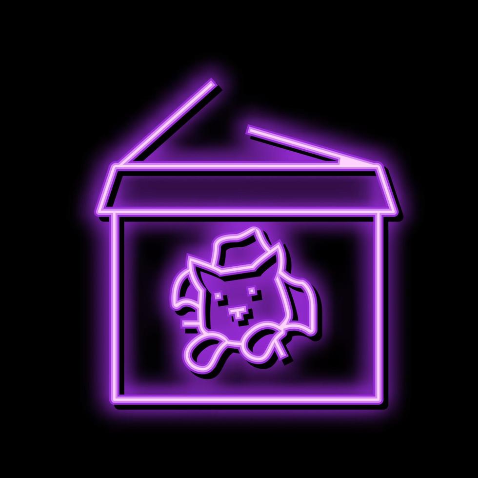 through preposition english neon glow icon illustration vector