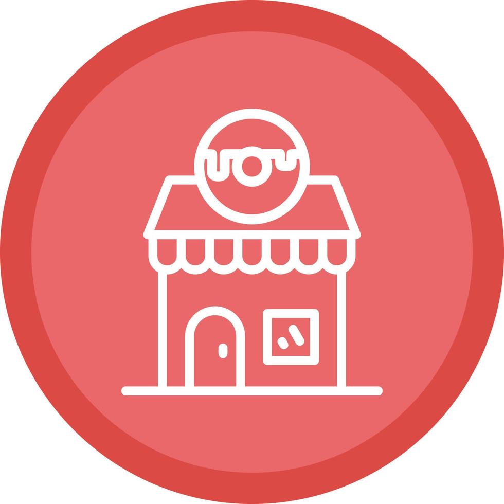 Donut Shop Vector Icon Design