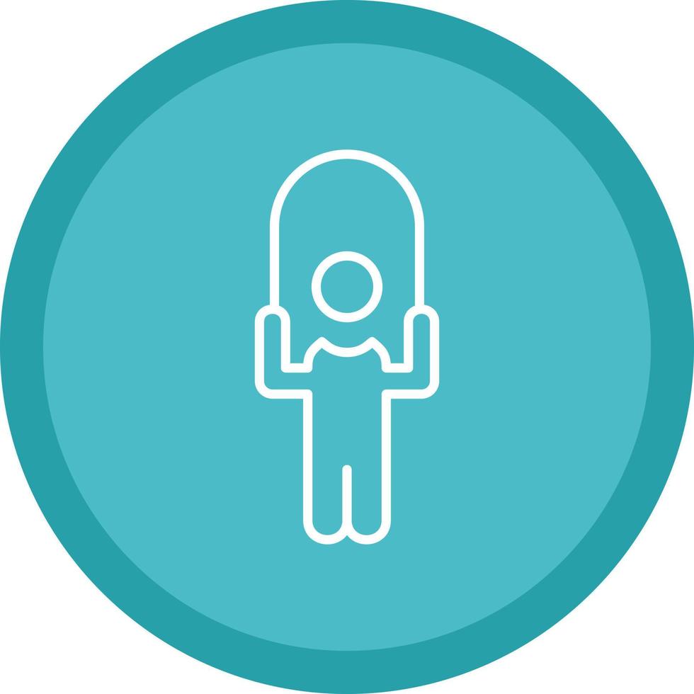 Person skipping rope Vector Icon Design