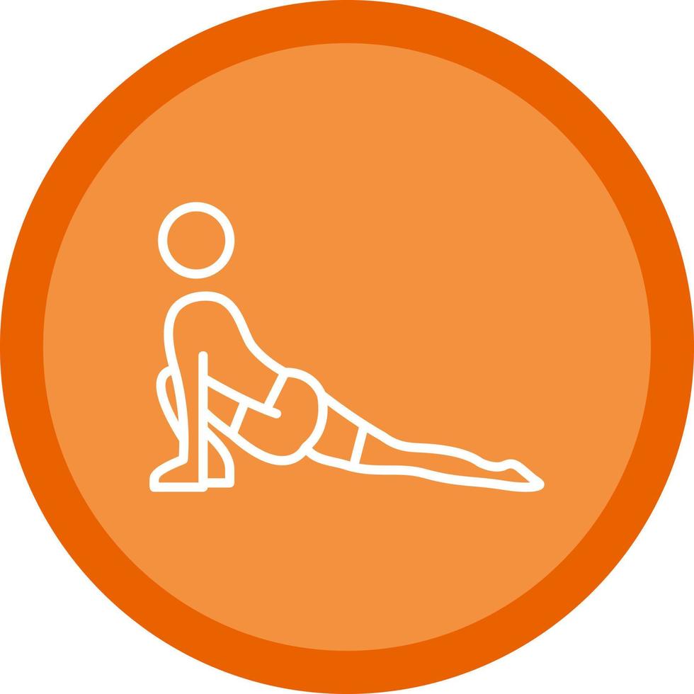 Low Lunge Right Vector Icon Design