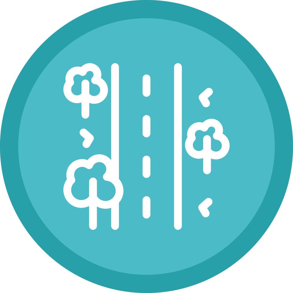 Unsealed Road Vector Icon Design