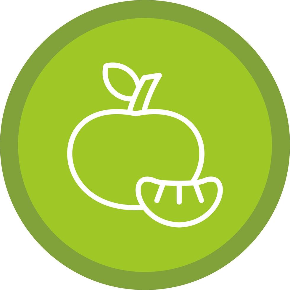 Tangerine Vector Icon Design