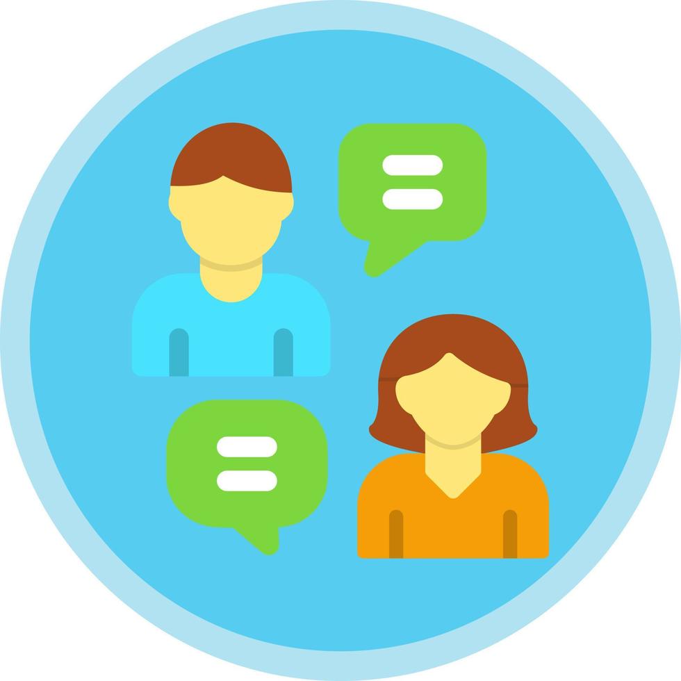 Chatting Vector Icon Design