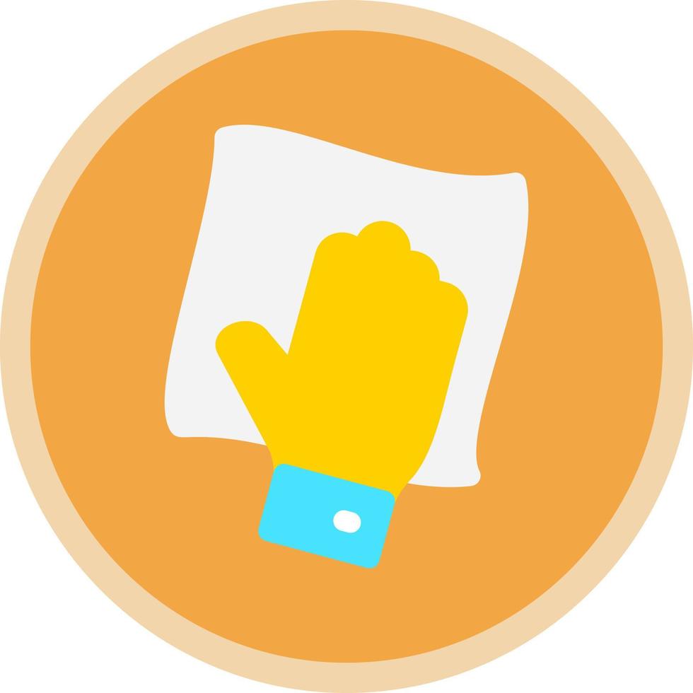 Wipe with Hand Vector Icon Design