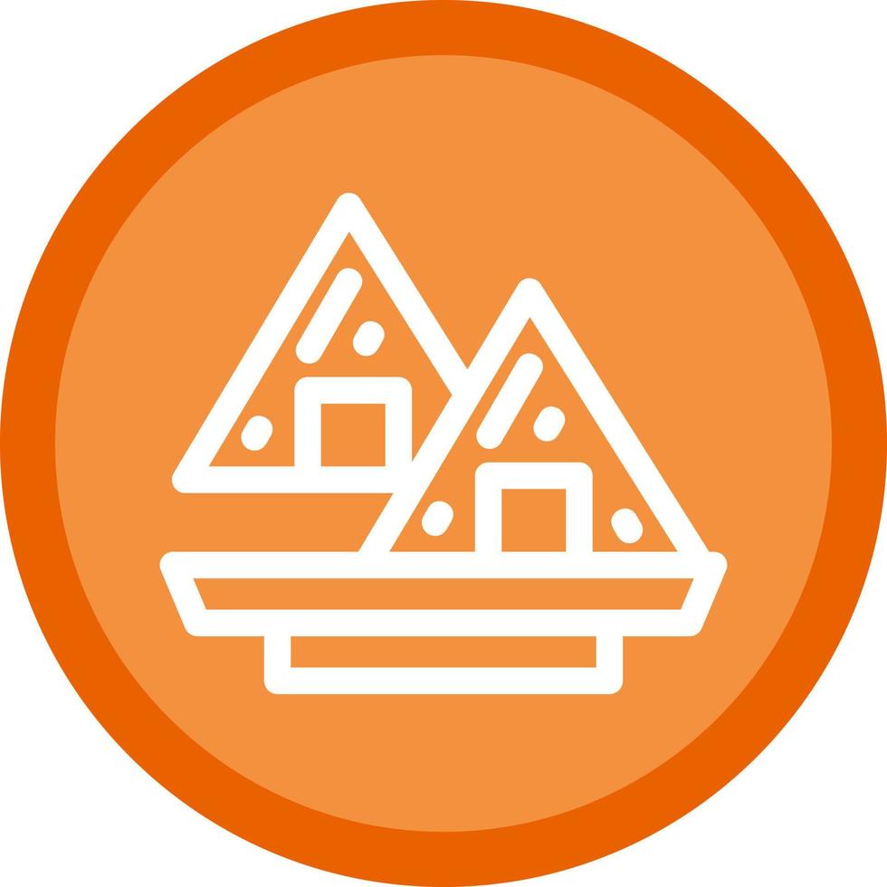 Onigiri Vector Icon Design