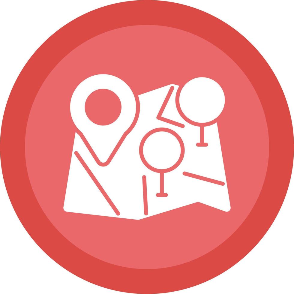 Multiple POIs Vector Icon Design