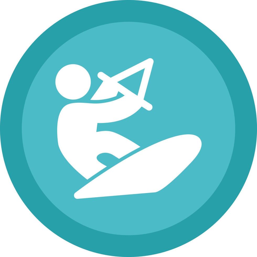 Kitesurf Vector Icon Design