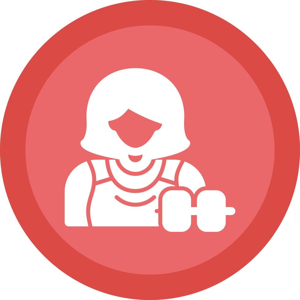 diseño de icono de vector de fitness de mujer