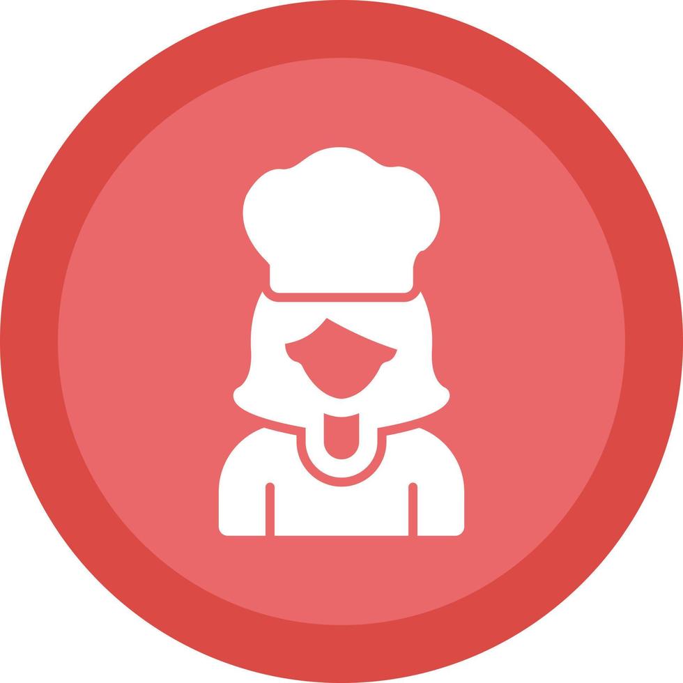 diseño de icono de vector de mujer chef