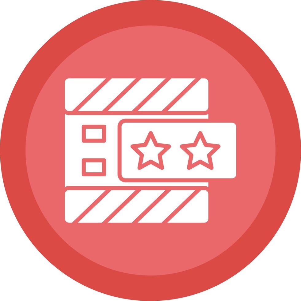 Movie Review Vector Icon Design