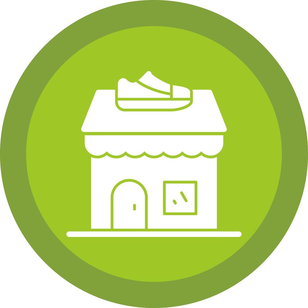 Shoe Shop Vector Icon Design