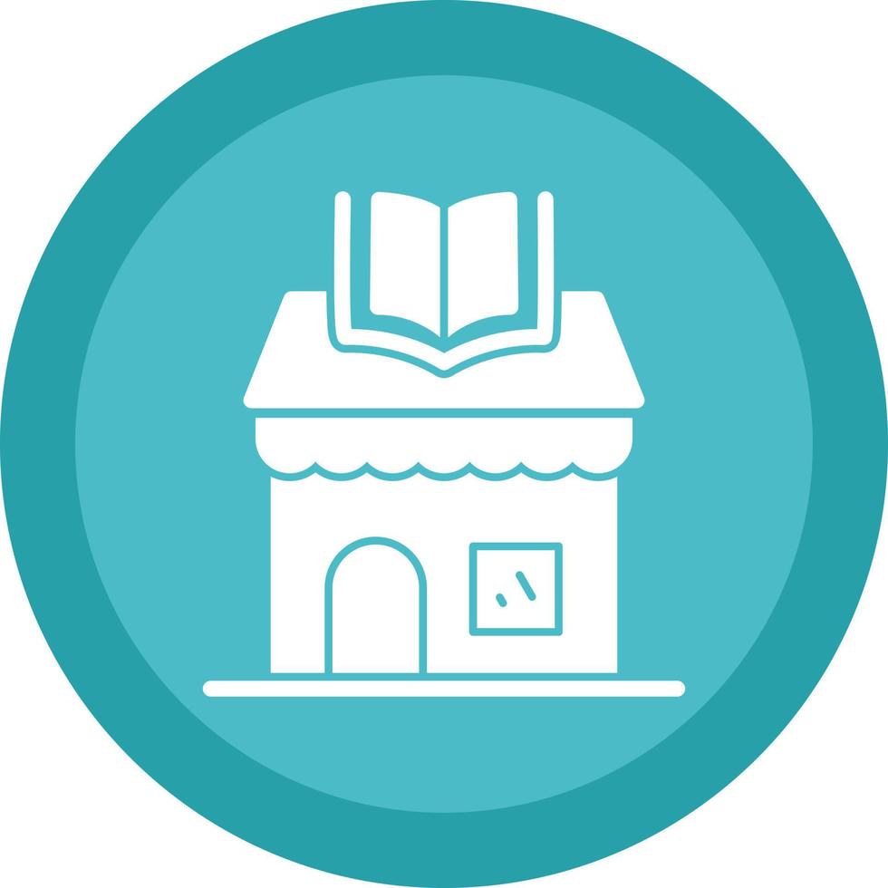 Book Shop Vector Icon Design