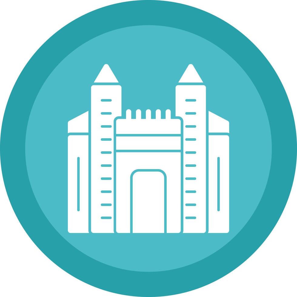 Ishtar Gate Vector Icon Design