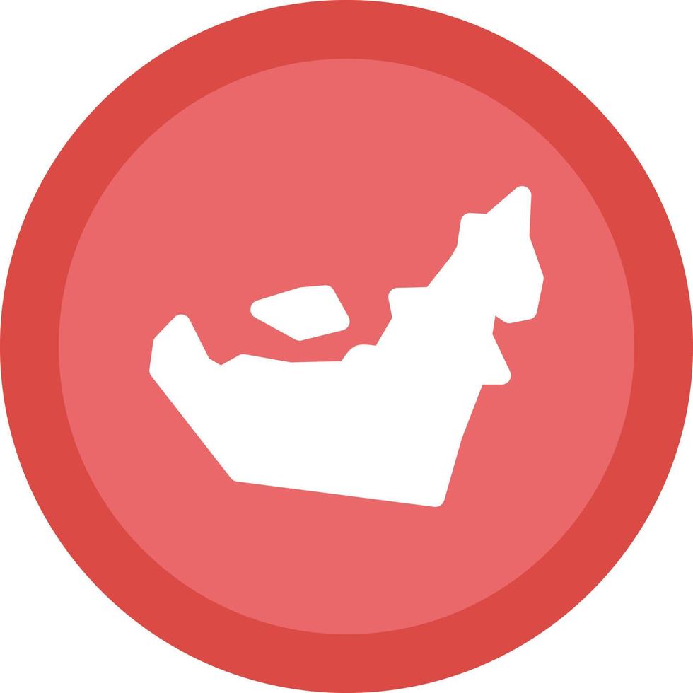 Dubai Map Vector Icon Design