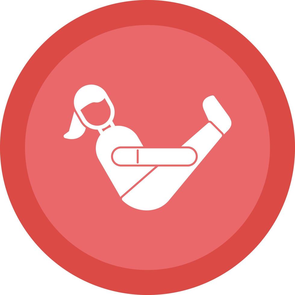 Boat Pose Vector Icon Design