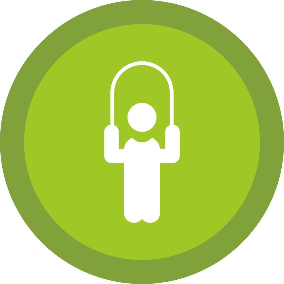Person skipping rope Vector Icon Design