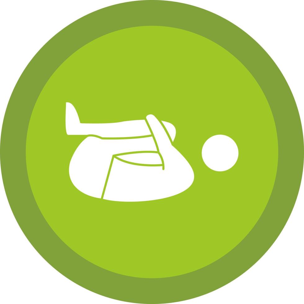 Knee Press Vector Icon Design