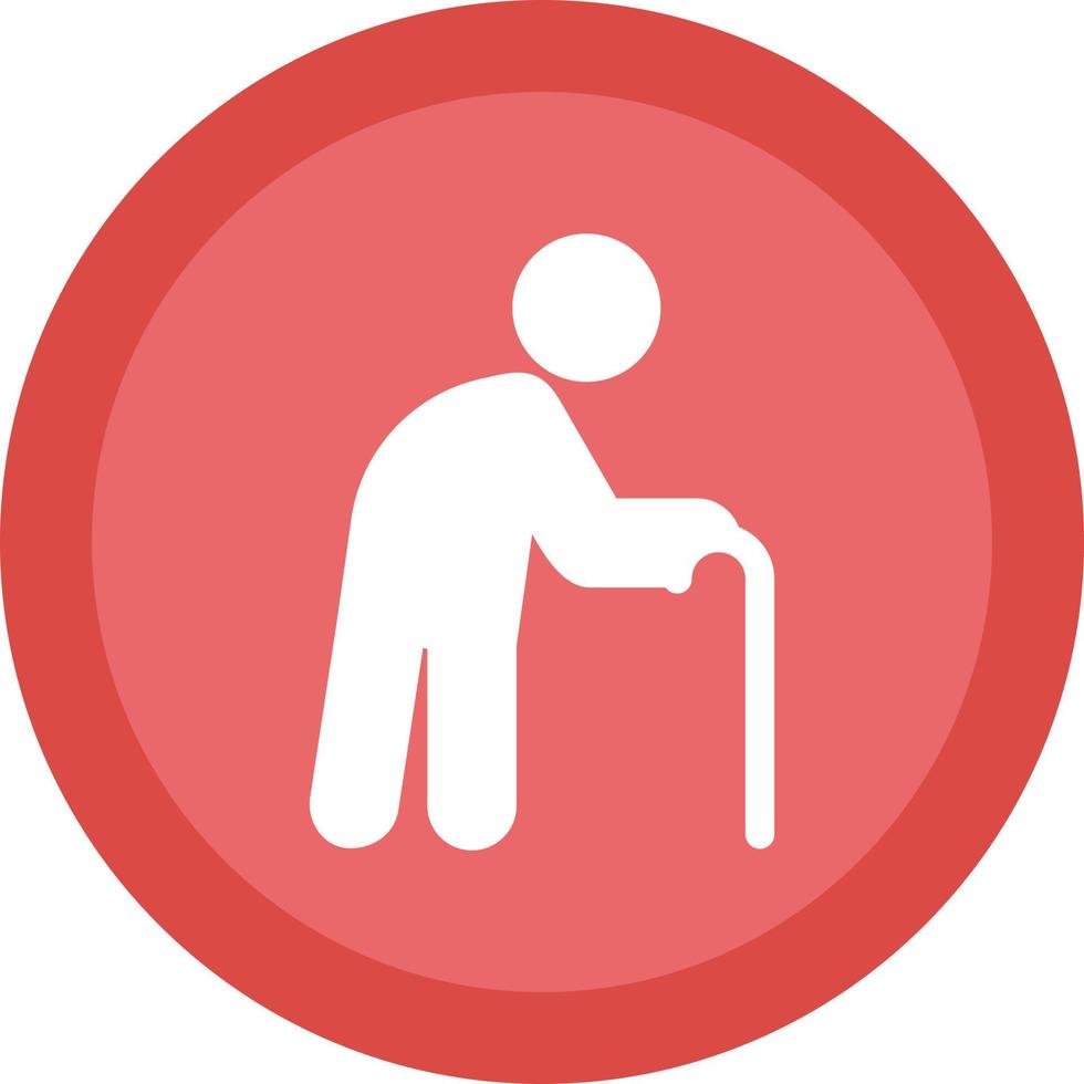 Old Man Vector Icon Design