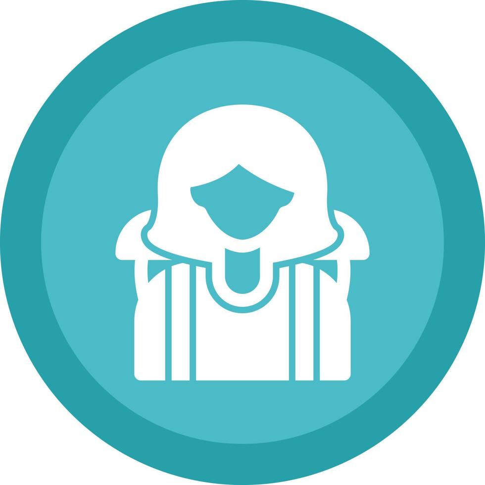 Woman Traveller Vector Icon Design