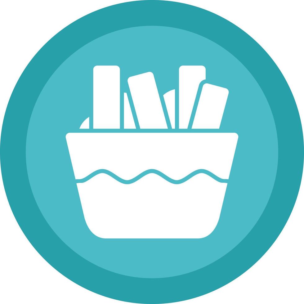 Poutine Vector Icon Design
